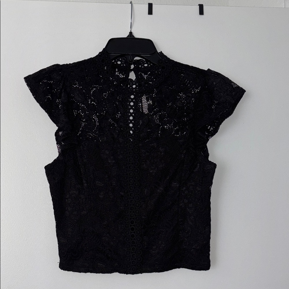 Elegant Black Lace Top